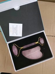 Hot Sales Skin Care Black Obsidian Face Roller Custom 100% Natural Beauty Products Facial Massager Set Jade Roller 