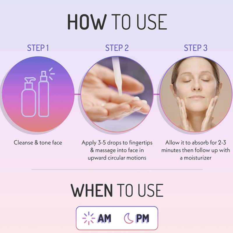 Beauty Products For Women High Quality Private Label Anti Aging Whitening Hydrating Face Serum Vitamin C Hyaluronic Acid 