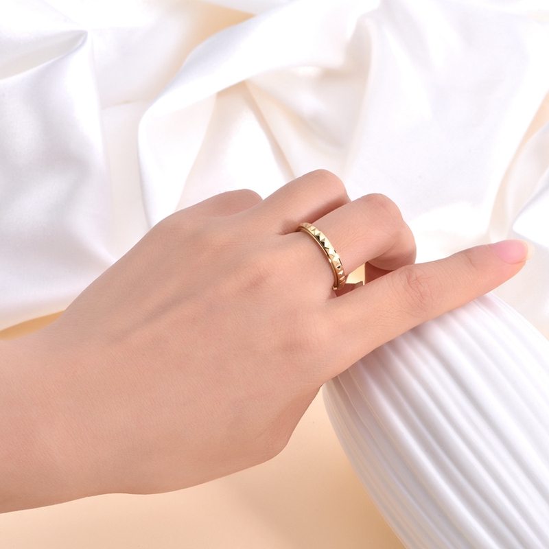 Anxiety Jewelry Fashion Rotatable Elegant Finger Ring Stainless Steel Spinning Fidget Ring 