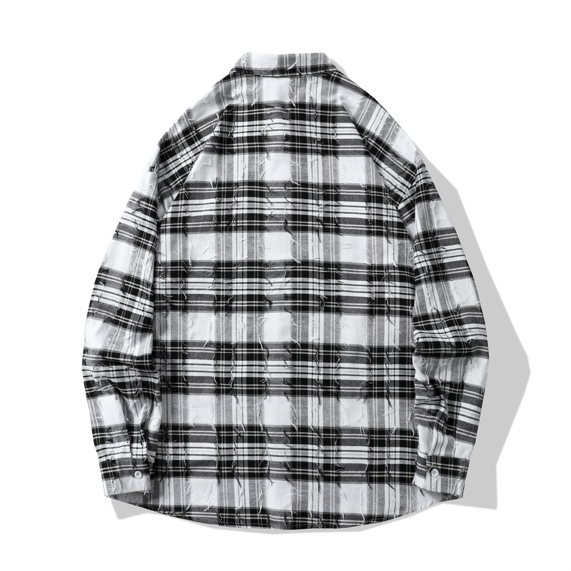 High Quality Stock Men's Fashion Lapel Long Sleeve Plaid Flannel Shirts,Casual Shirts For Men,100% Cotton Vacation Men's Shirts