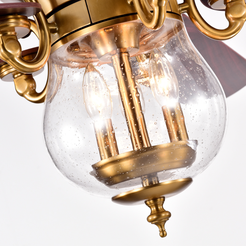 Europe Style 52 Inch Dc Motor Ceiling Fan Home Decorative Ceiling Fan With Light 