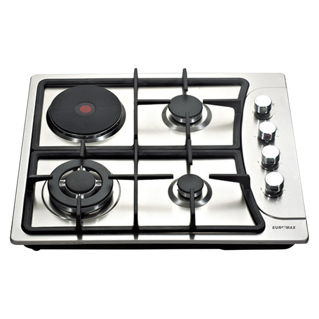 2022 Advanced Technology Glass Home Appliance Built-in Stainless Steel Gas Hob With 4 Burner 