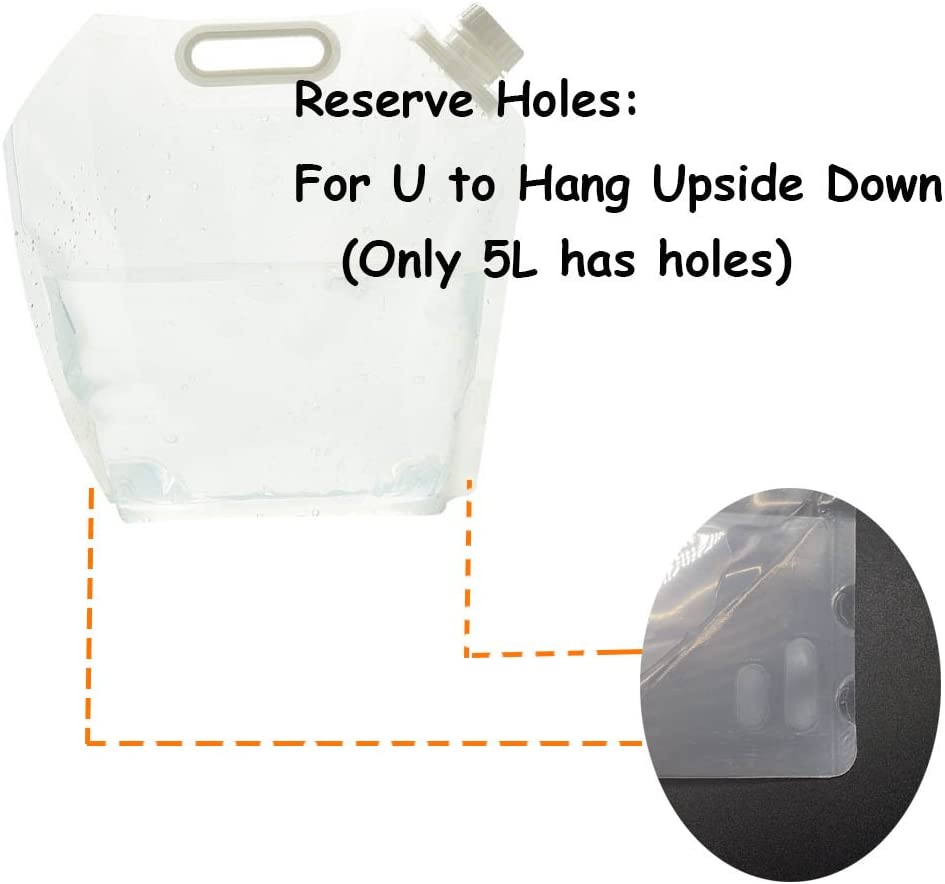 Collapsible Emergency Water Tank Container Bag Freeze Bpa Free Plastic Outdoor Water Bag Food Grade 2022 