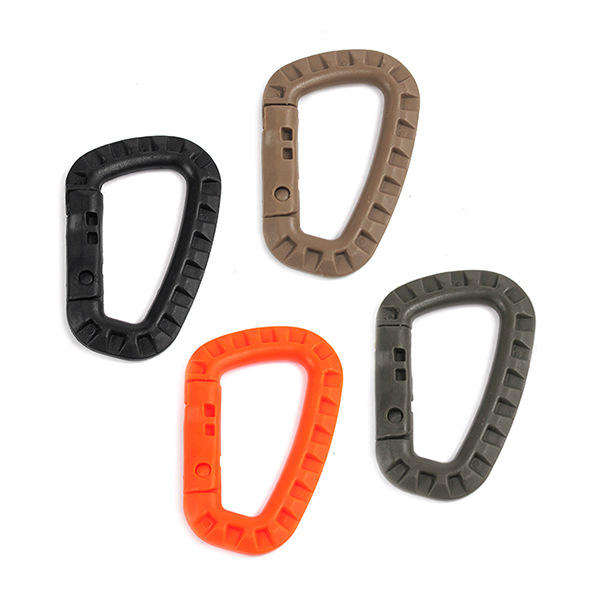 Outdoor Medium Tactical Carabiner Edc Molle Buckle Hook Backpack Molle System D Buckle Camping Climbing Accessories 
