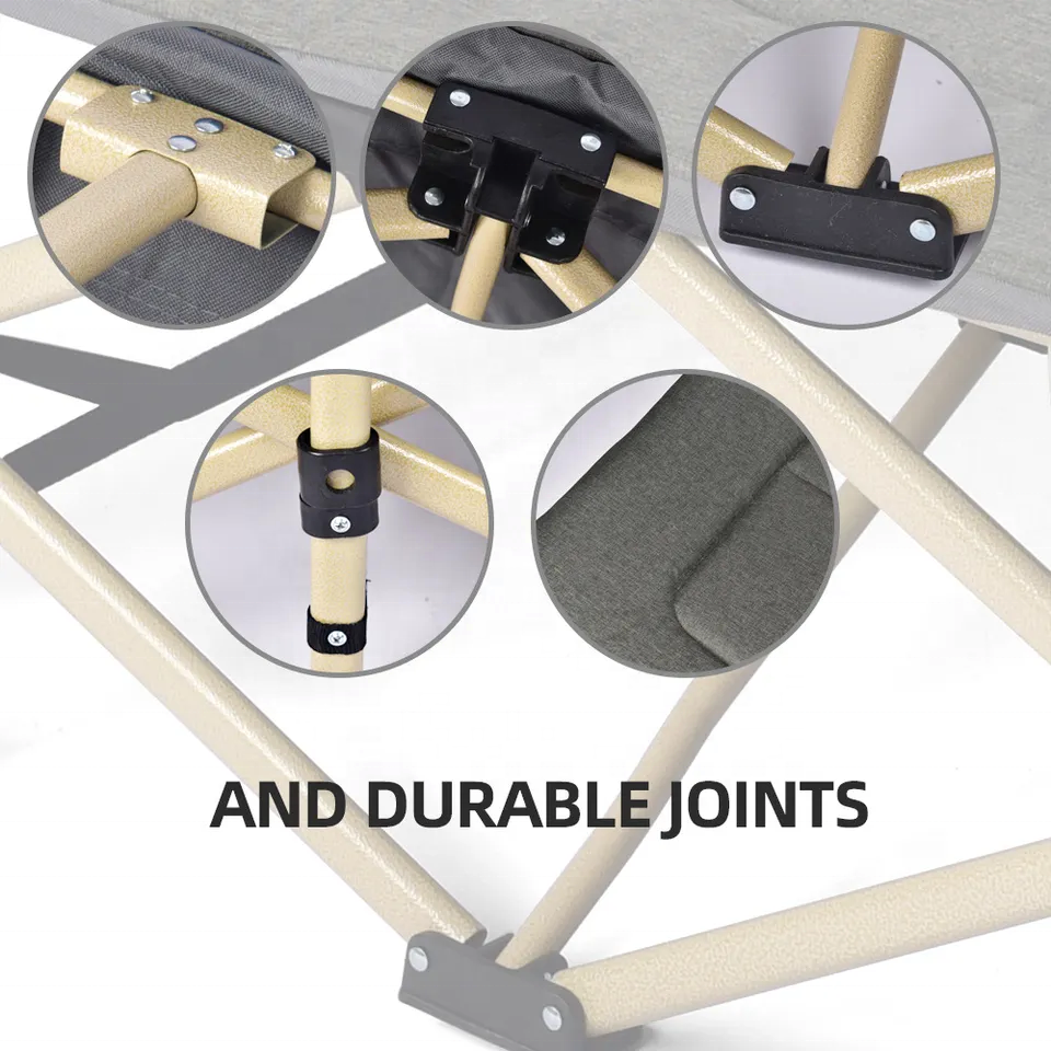 High Quality Wholesale Outdoor Camping Folding Cots For Adults Portable Sleeping Cot For Picnic Camp 