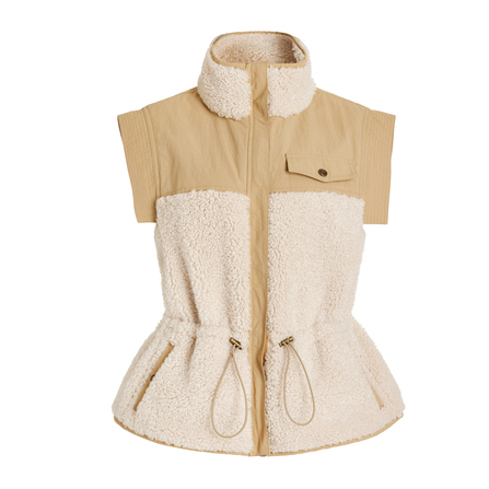 Women's Clothing Winter Fashion Custom Logo Stand Collar Vest Jacket Streetwear Warm Casual Shearling Cotton Double Sided Vest