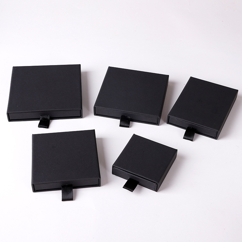 Custom Logo Small Paper Cardboard Jewelry Box Sliding Out Packaging Jewelry Boxes For Packaging Jewelry 