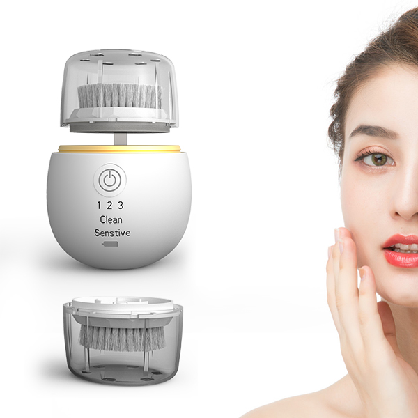 Factory Direct 2 In 1 Beauty Product Replaceable Device Face And Tooth Brush Electric Deep Cleansing Brush 