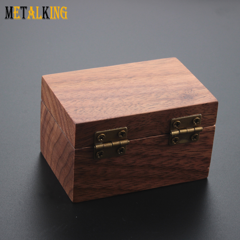 Black Walnut Wood Ring Box Solid Wood Box Fashion Jewelry Packaging 
