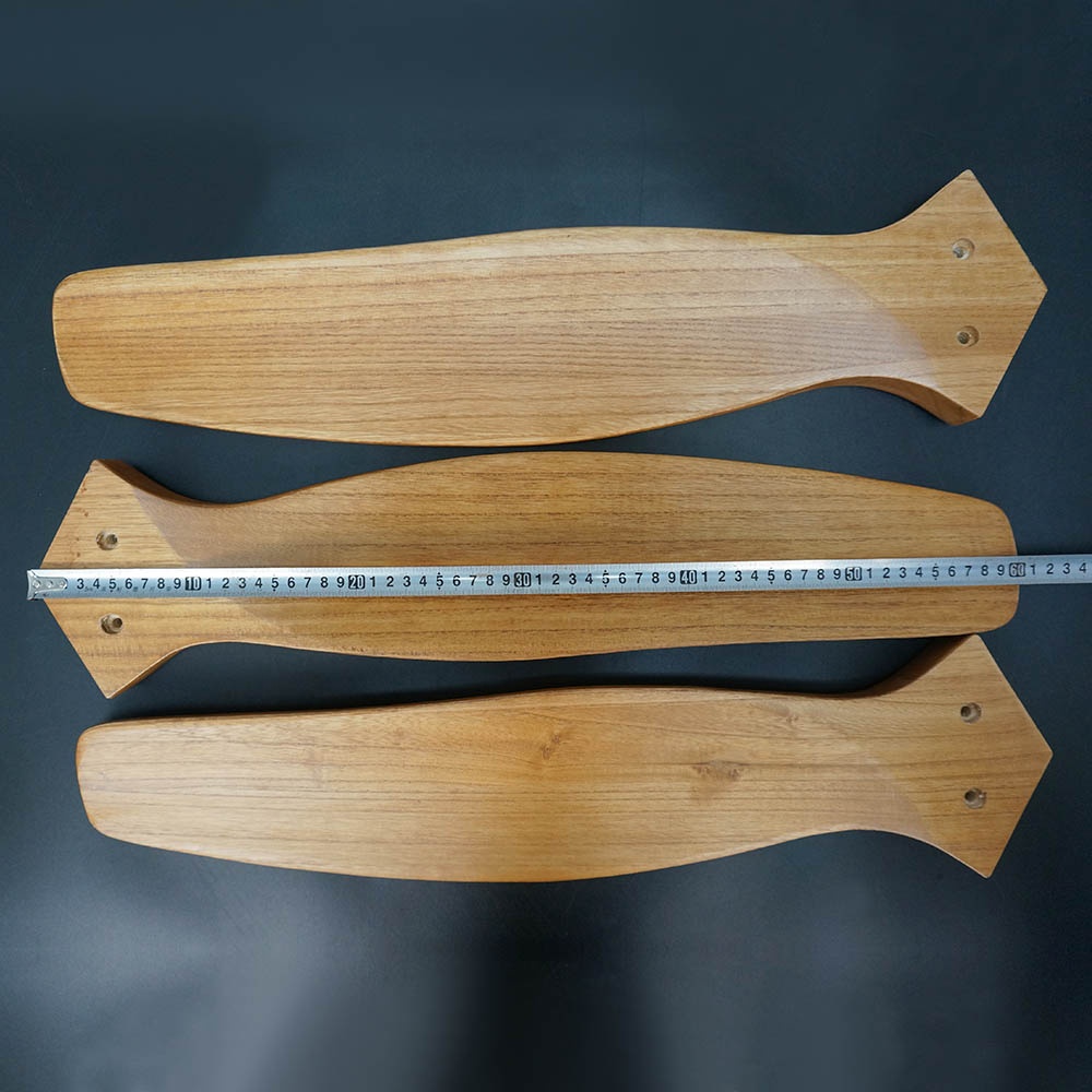 1stshine Ceiling Fan Home Appliances Decorated Remote Control 3 Blade Wood Flush Optional Ceiling Fan Without Light 