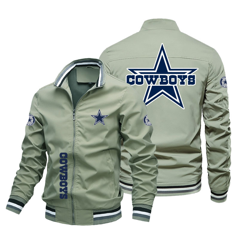 Trademark Cowboys New Casual Jacket Men's Spring Fall Sport Solid Color Coat Men's Fashion Simple Jackets 