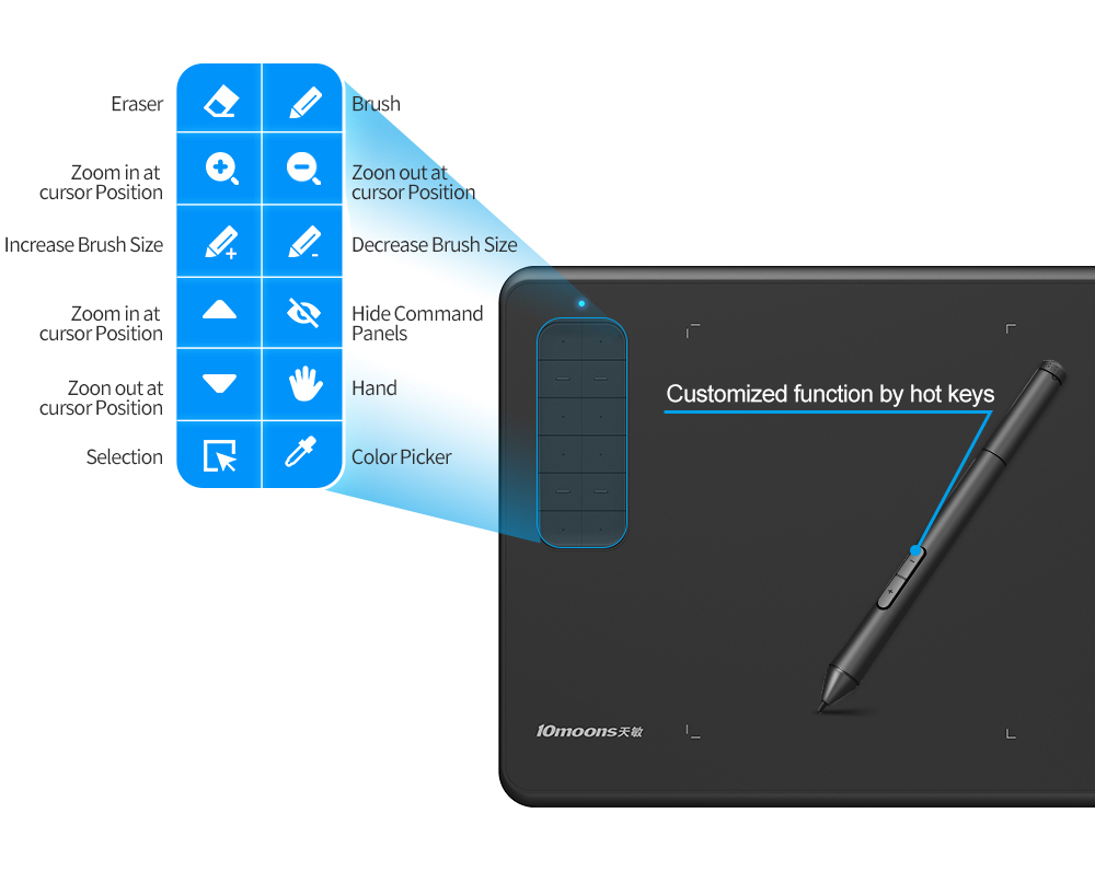 10moons G12 Online Teaching And Education Other Computer Accessories Graphics Tablet Digital Tablets For Drawing 