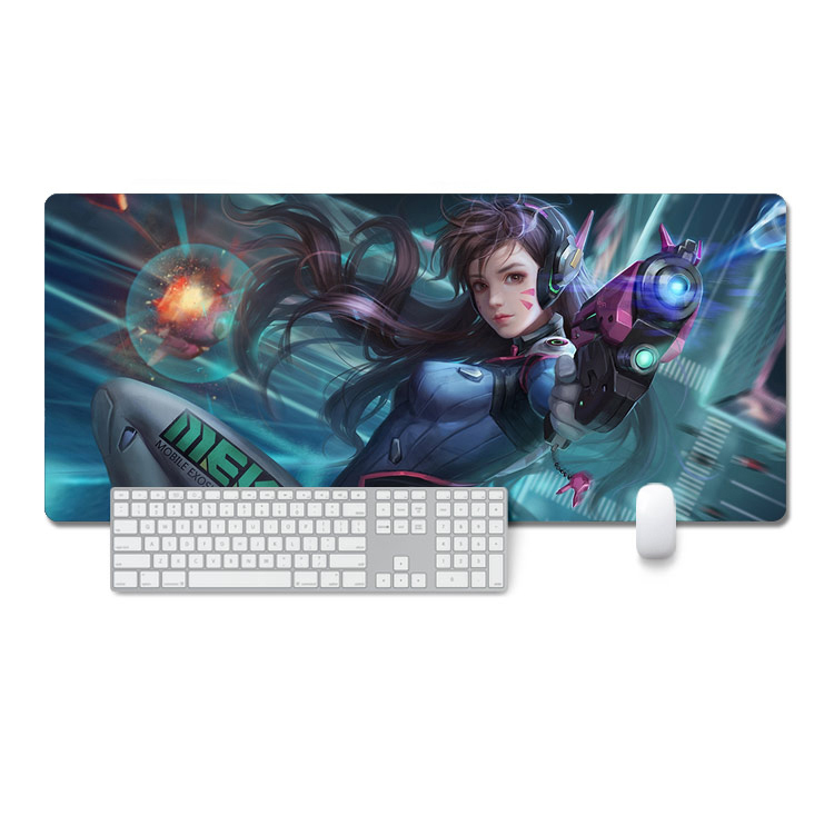 Large Gaming Mouse Pad Thick Extended Mousepad Office Desk Pad With Smooth Cloth For Work And Gaming 