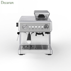 15bar Italian Home Use Semi Automatic Coffee Machine Built In Grinder Espresso Coffee Maker Machine 