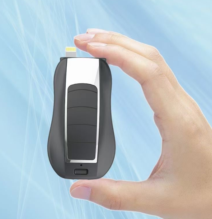 1200mah 2 In 1 Mini Key Chain Power Bank Emergency Phone Charger Type-c Camping Outdoor Keychain Power Bank For Iphone 