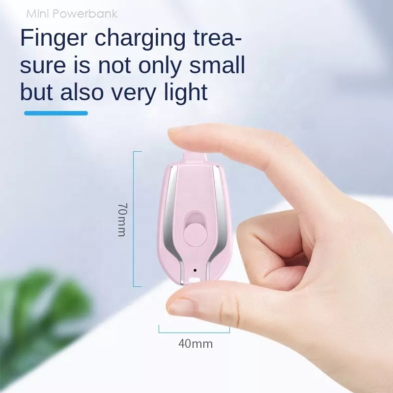 Kg018 Type C Keychain Emergency Portable Charger Power Pod Lithium External Battery Mini Power Pods Bank For Samsung For Iphone 