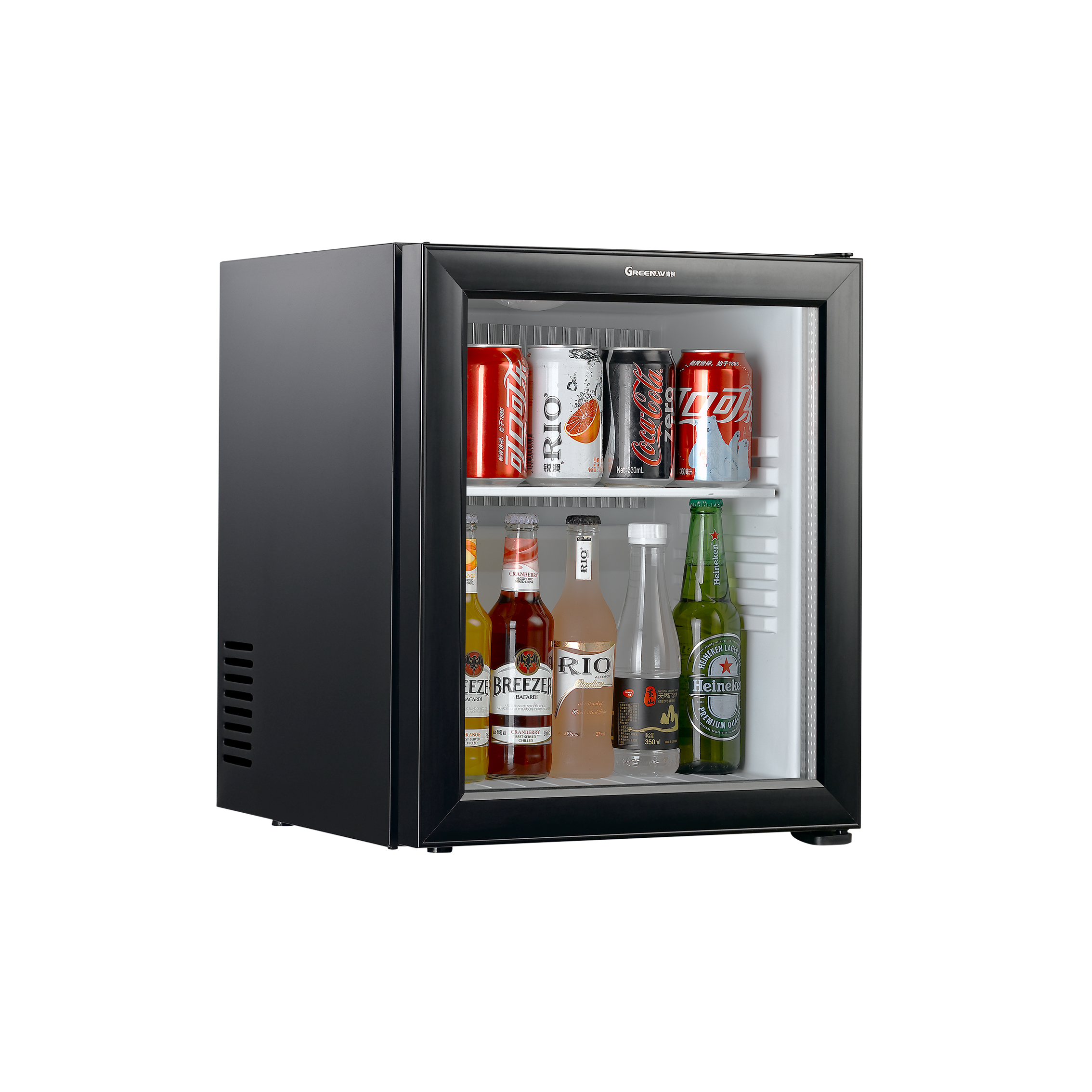 18l Wholesale 220v Colored Clear Door Home Appliance Smart Mini Electronic Fridge With Compressor 