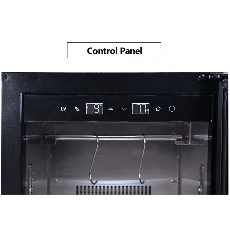 Oem 52l Compressor Fan Cooling Small Dry Ager Meat Cabinets Dry Age Fridge For Home Use 