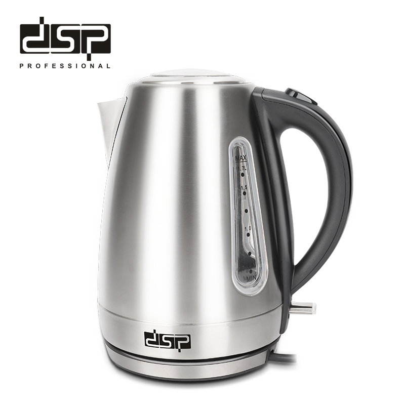 Dsp Kitchen Electric Appliances Stainless Steel 1.7l Cordless Water Kettle Home Hotel Overheating Protection Electric Kettle 