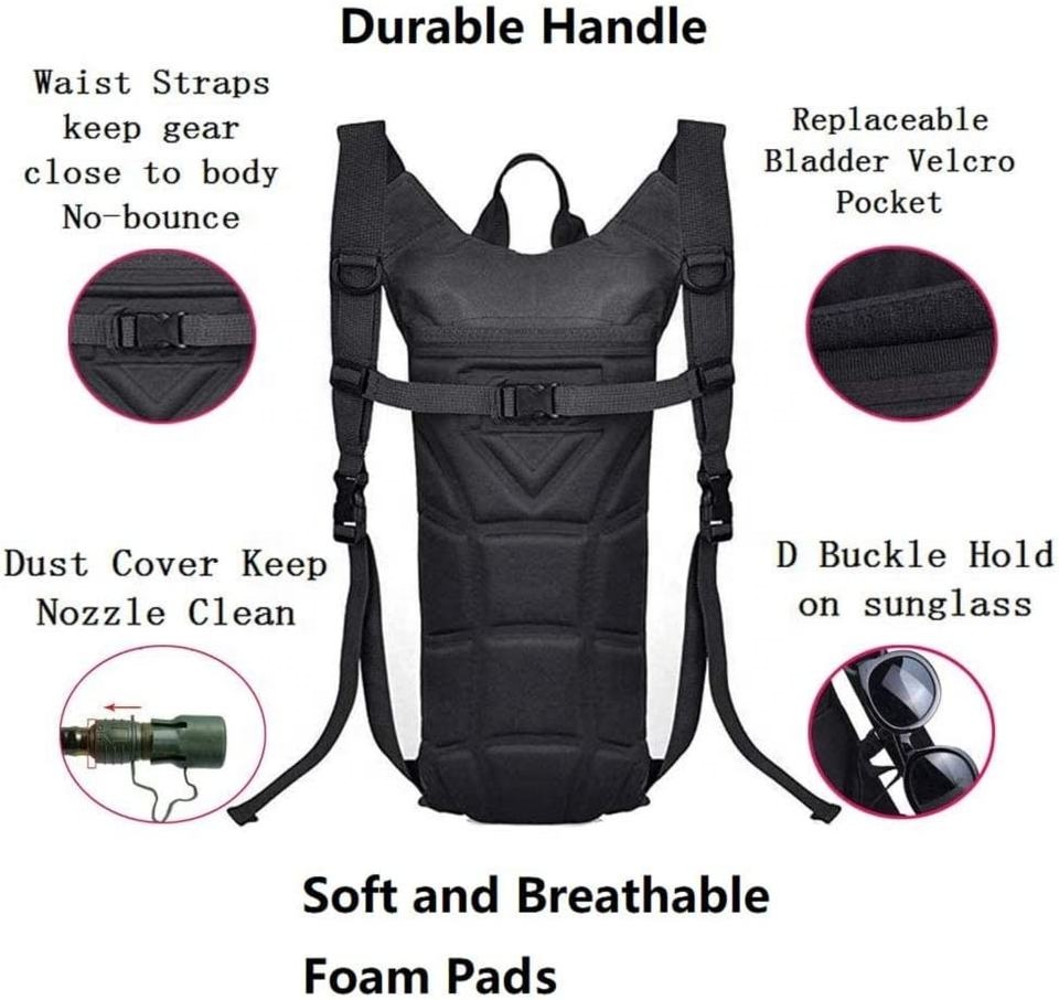 Wholesale Custom Outdoor 3l Running Cycling Cheap Camping Camouflage Tactical Sport Water Hydration Backpack 