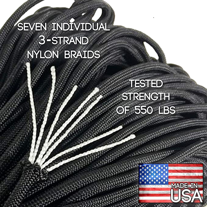 In Stock 4mm 7 Strands Paracord Rope 4mm 550 Paracord Rope For Outdoor Life Rope Camping Tent Braided Bracelet 