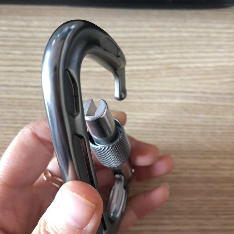 Aluminum Climbing Mousqueton For Outdoor Sports 