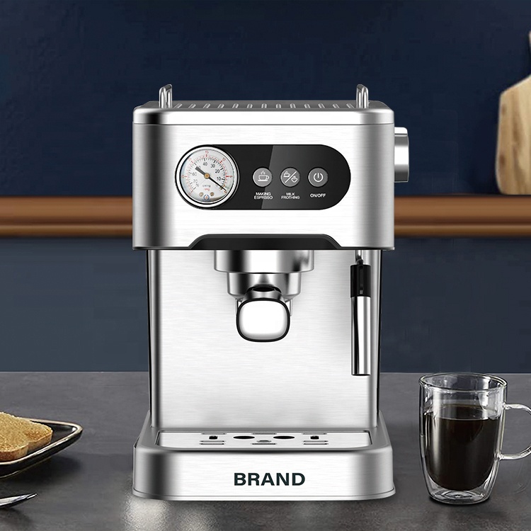 Hotel Home Electric Coffee Maker Full Stainless Steel Italian Espresso Coffee Machine 