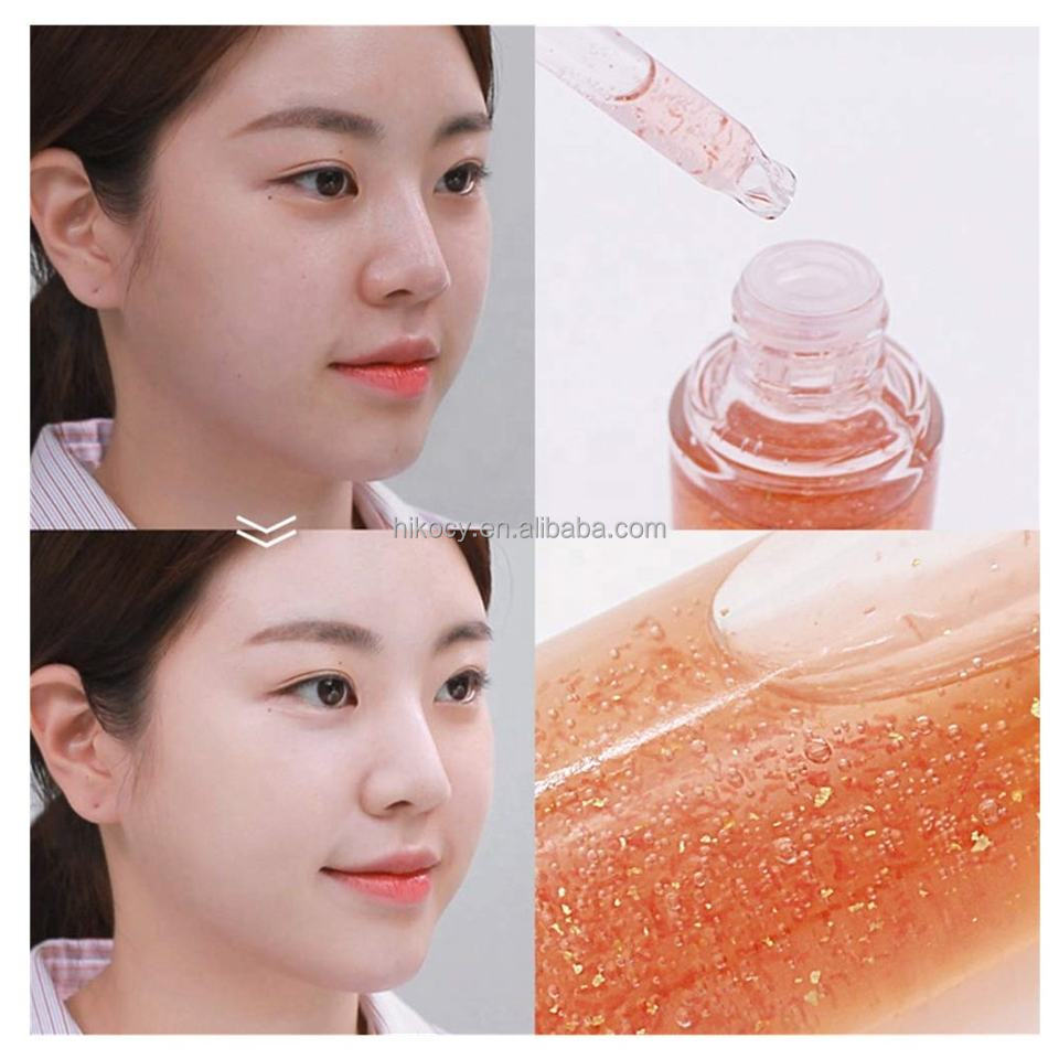Oem Moisturizing Anti Wrinkle Blood Orange 24k Gold Foil Vitamin C Brighten Skin Care Serum Beauty Products Face Serum 