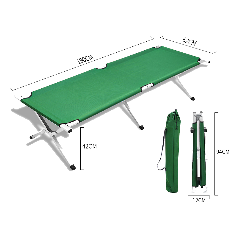 Camping Cot Folding Cot Sleeping Bed Adjustable Foldable Portable Single Outdoor Camping Bed 
