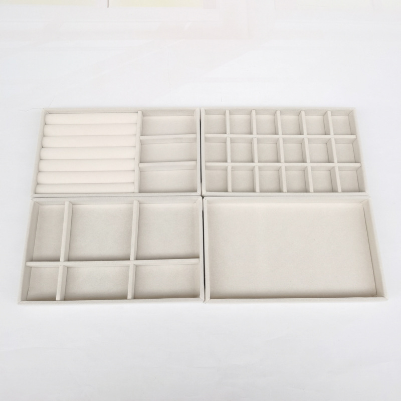 Custom Velvet Jewelry Wholesale Ring Earrings Bracelet Necklace Jewelry Box To Receive Dish 