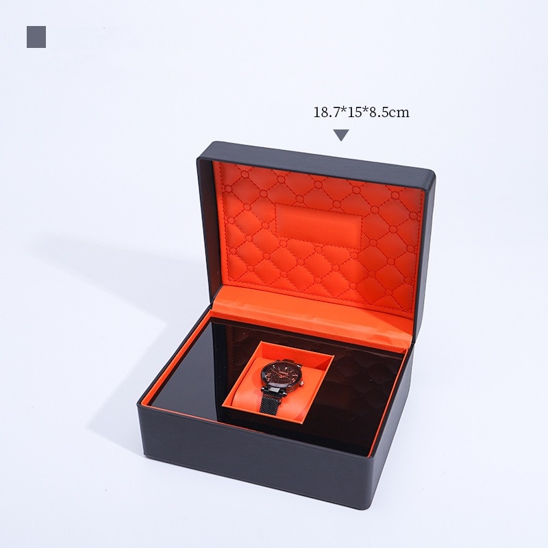 New Design Leather Jewelry Single Watch Package Show Storage Box 