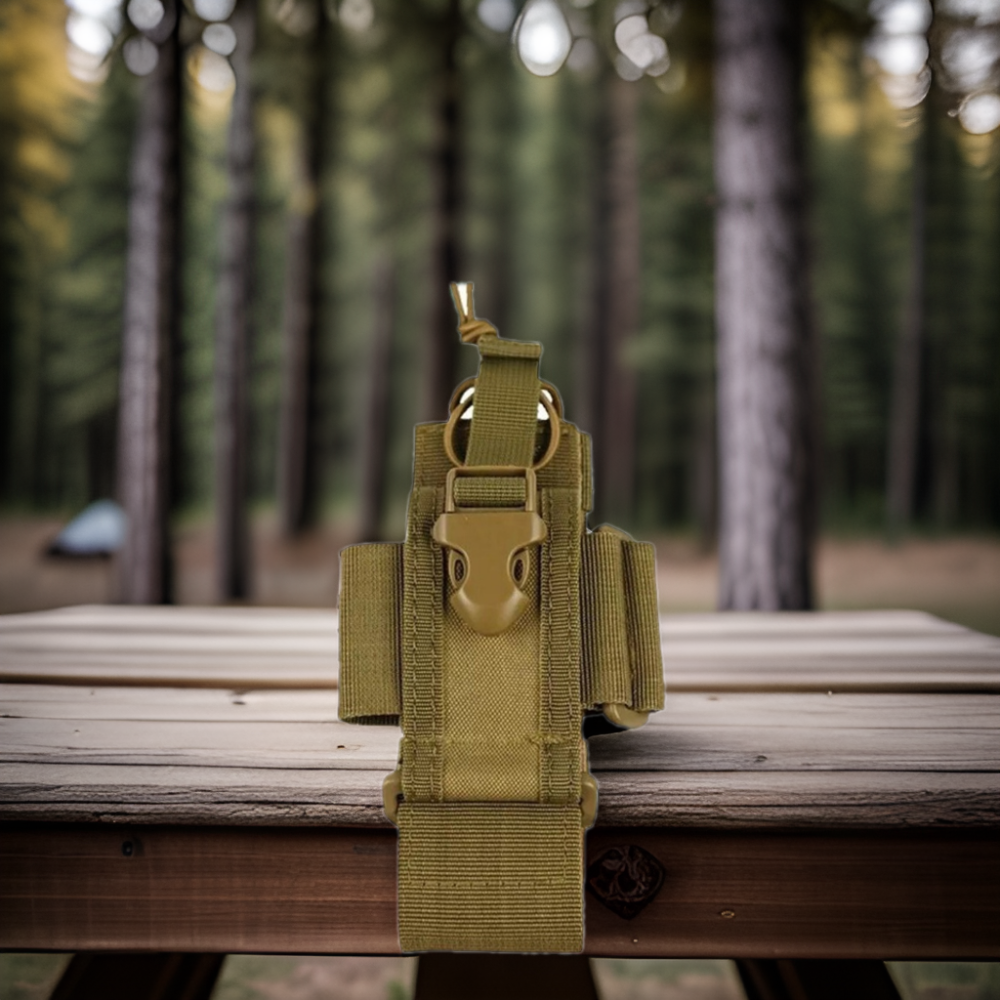 Adjustable Molle Radio Pouch Tactical Interphone Holder For Vest And Duty Belt For Outdoor Camping &amp; Hiking Use 