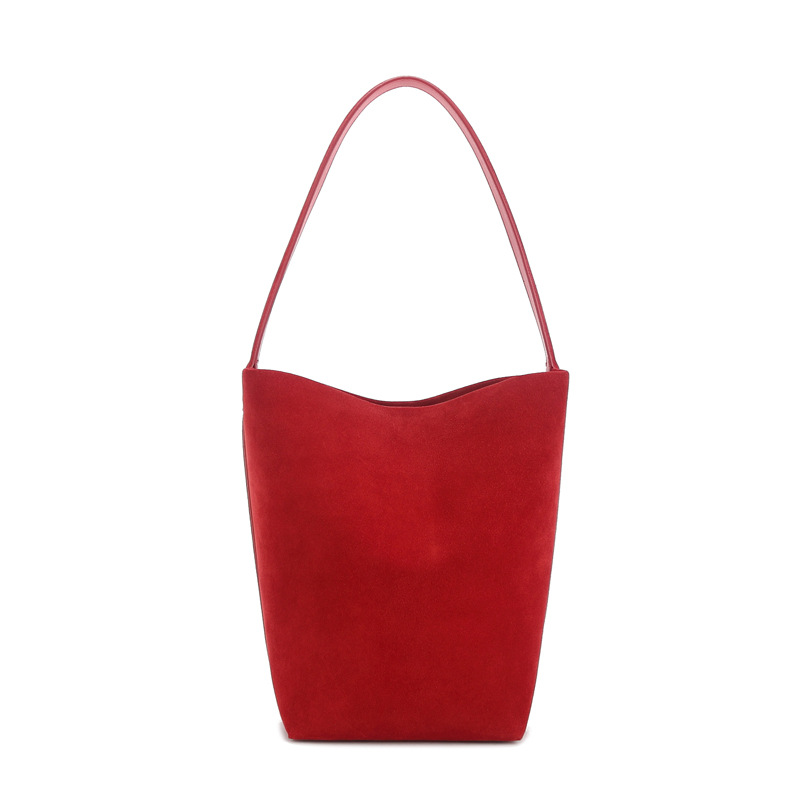 Suede The Row Tote Bag Reversed Suede High Capacity Suede 2023 Autumn/winter Commuter One Shoulder Bucket Bag 