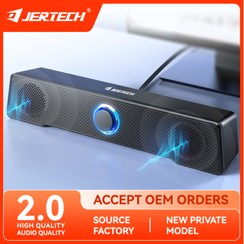 Wholesale New Waterproof Mini 2.0 Speaker Box Accessories Gamer Lighting Brand Desktop Pc Portable Usb Speaker For Computer 