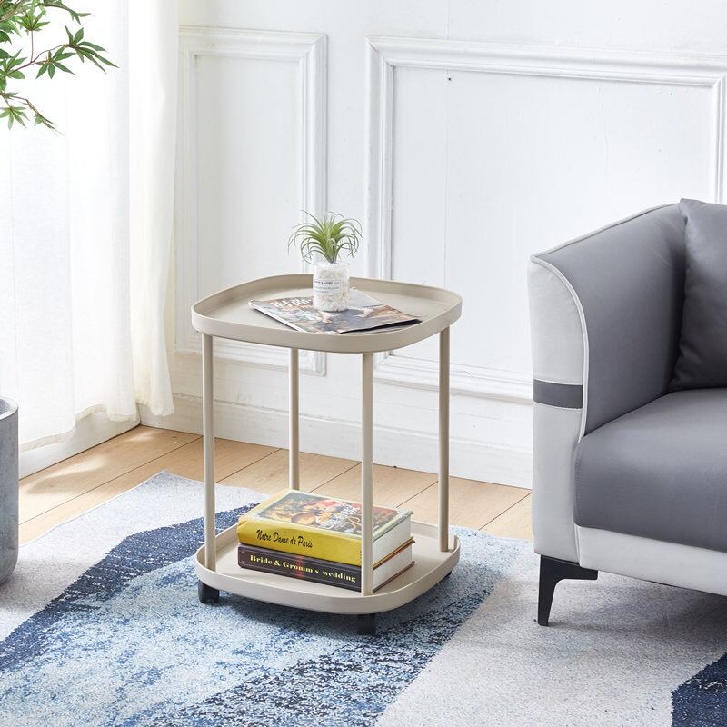 Movable Bedside Table Shelf Living Room Bedroom Modern Minimalist Bedside Table Small Coffee Table Bedside Table Substitute