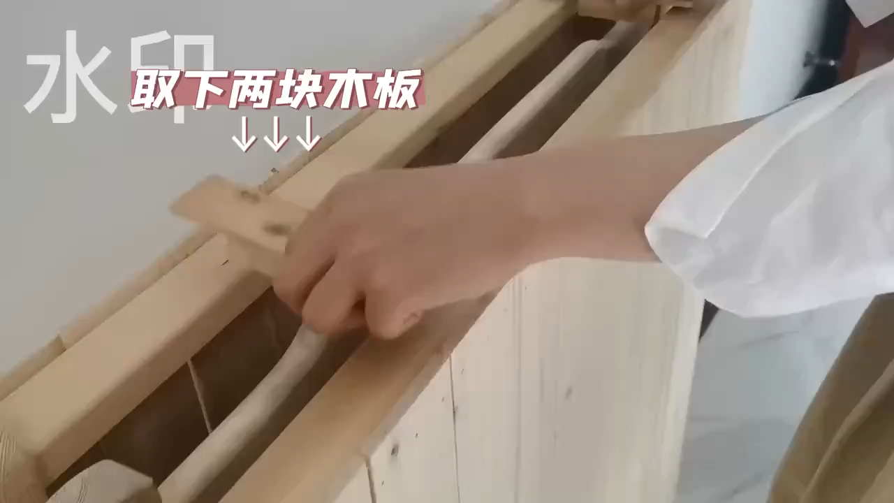 Foldable Bed Frame Solid Wood Bed single person Bed double person Bed, folding bed thickened and reinforced without installation