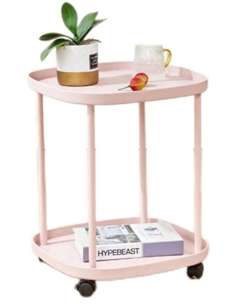 Movable Bedside Table Shelf Living Room Bedroom Modern Minimalist Bedside Table Small Coffee Table Bedside Table Substitute