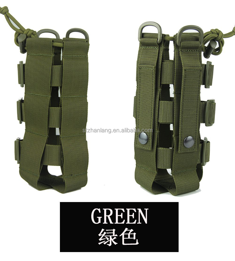 Warwolf Outdoor Hiking Camping Camo Nylon Multifunctional Tactis Adjustable Bottle Bag 