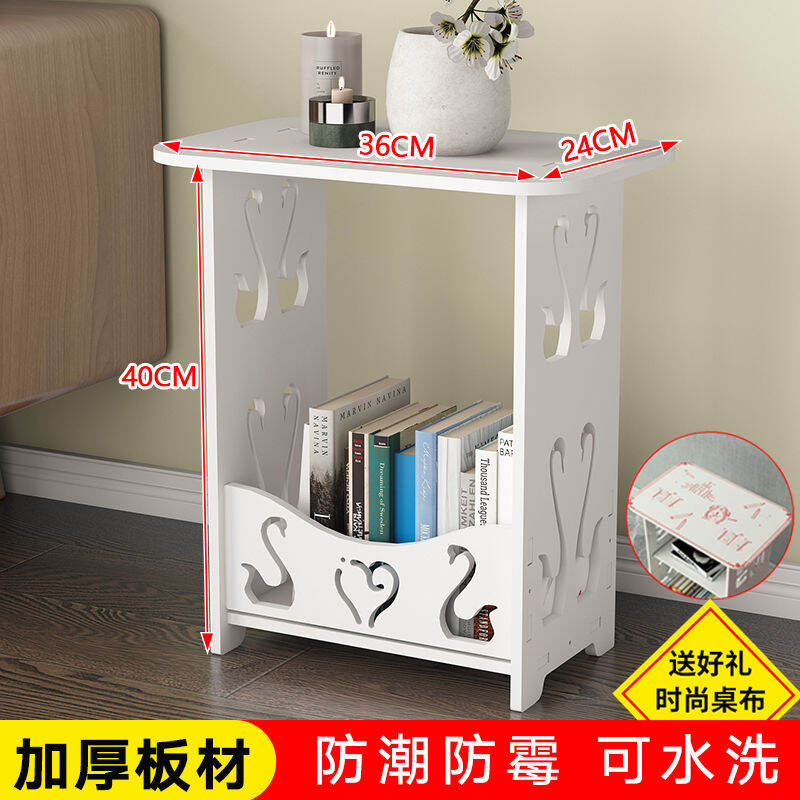 [Free Tablecloth] Bedside Table Modern Minimalist Nordic Mini Apartment Living Room Coffee Table Bedroom Side Table