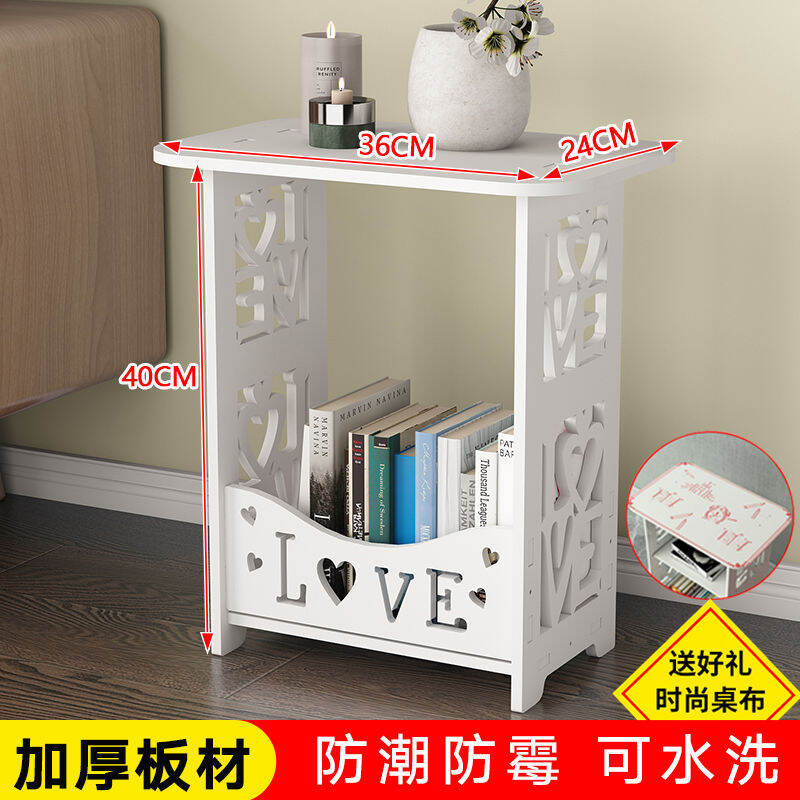 [Free Tablecloth] Bedside Table Modern Minimalist Nordic Mini Apartment Living Room Coffee Table Bedroom Side Table