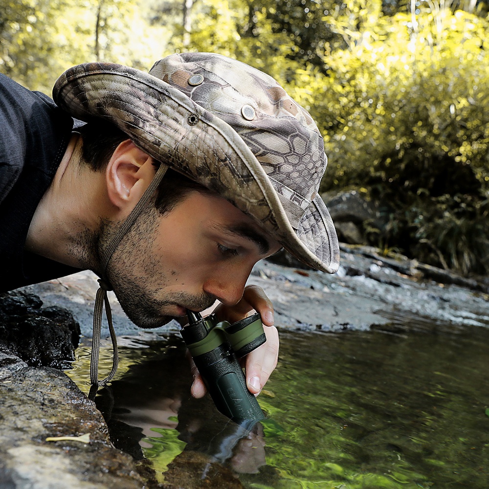 Portable Water Filter Straw For Expedition Camping Hiking Outdoor Travel 