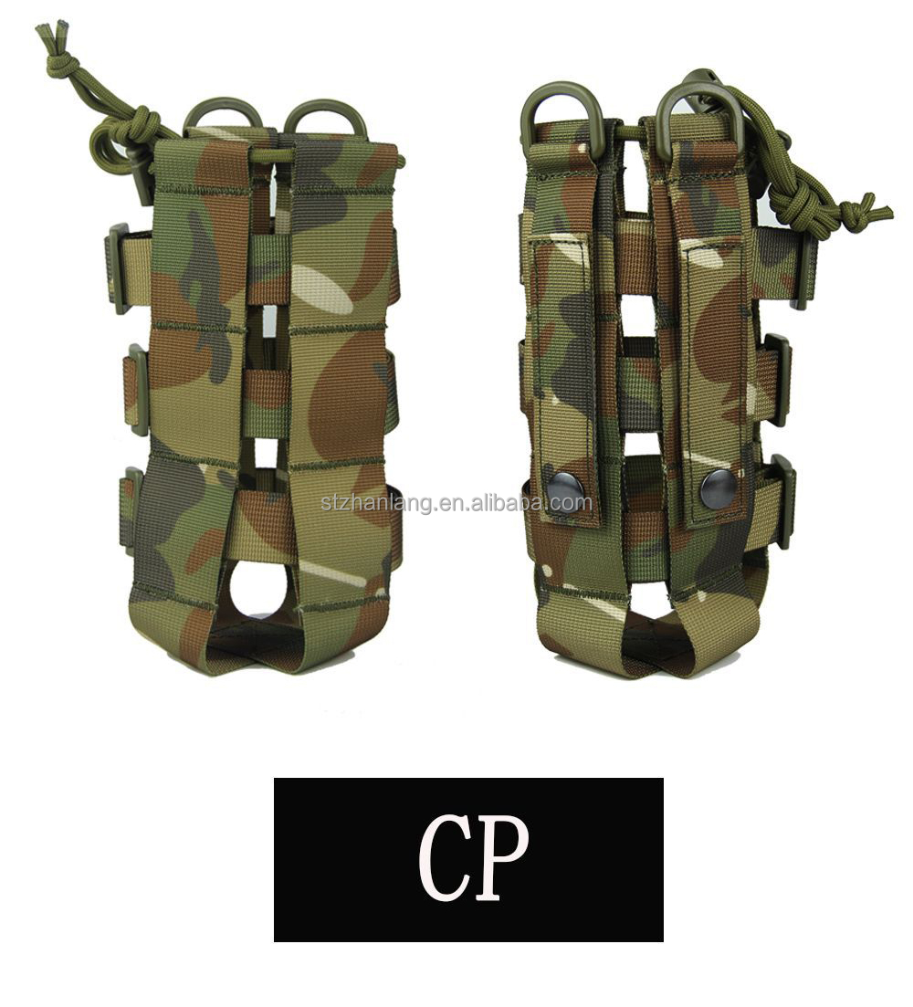 Warwolf Outdoor Hiking Camping Camo Nylon Multifunctional Tactis Adjustable Bottle Bag 
