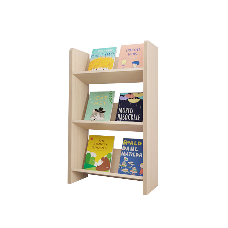 Children's Bookcase Picture Book Stand Reading Floor Home Ins Simple Baby Book Storage Rack All Solid Wood Small Bookshelf
