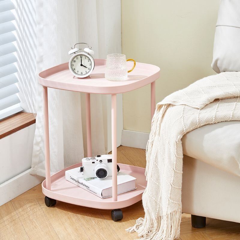 Movable Bedside Table Shelf Living Room Bedroom Modern Minimalist Bedside Table Small Coffee Table Bedside Table Substitute
