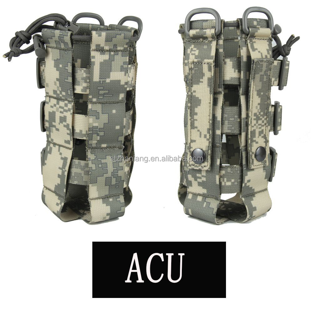 Warwolf Outdoor Hiking Camping Camo Nylon Multifunctional Tactis Adjustable Bottle Bag 