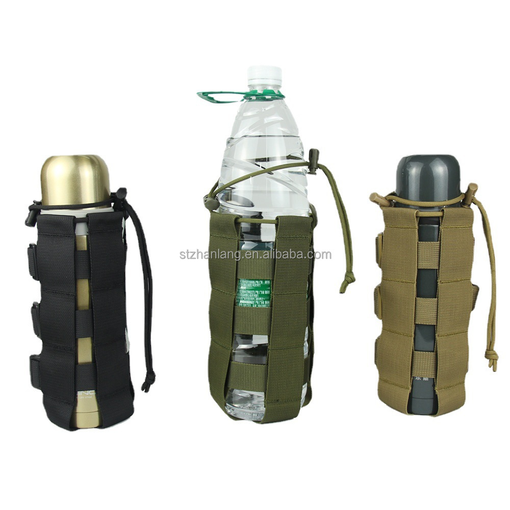 Warwolf Outdoor Hiking Camping Camo Nylon Multifunctional Tactis Adjustable Bottle Bag 