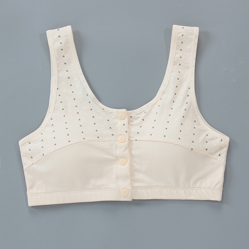 MOMO Plus Size Girls Bra Development Period Baby Training Bra Children's Bra Youth Girl’s Bra Soft Padded Cotton Bra (60-100kg)