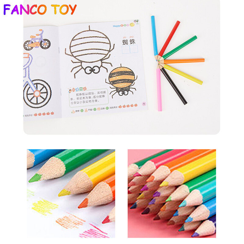 Non Toxics Kid Draw Set Colored Pencil Crayon Watercolors Pens Crayons Pastels Paper Clips Pencil Drawing Board Set Toy Painting Art Marker School Supplies Children Gifts