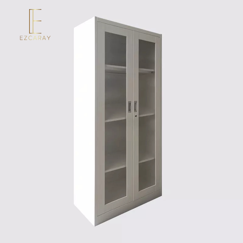 EZCARAY 2-Door Steel Swing Door Display / Filing Cabinet - S800