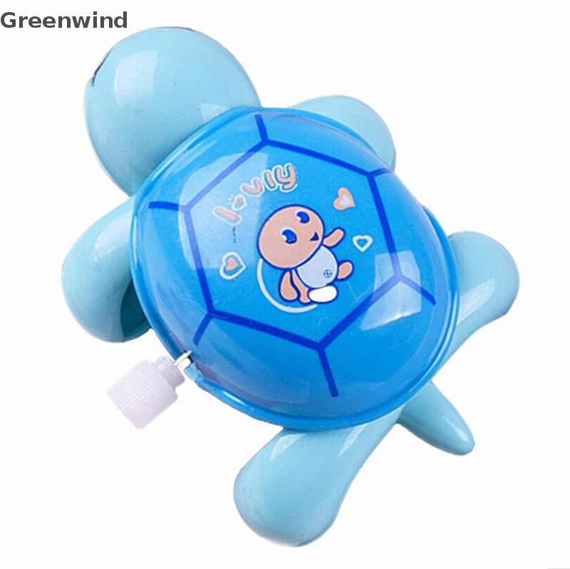 【Greenwind】 Animal Clockwork Tortoise Baby Turtles Toys Infant Crawling Wind Up Toy,